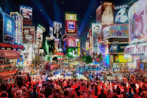 Eurovegas tendrá una plaza como la de Times Square de Nueva York donde se pretende celebrar la fiesta de Fin de Año