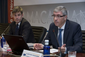 El presidente de FAMACASMAN, Ramón Penadés Useros y el Secretario General Técnico de FAMACASMAN, Jesús María Molina del Villar.